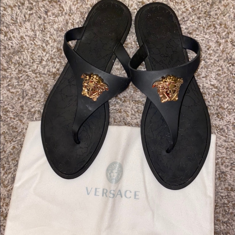 Versace flip flops